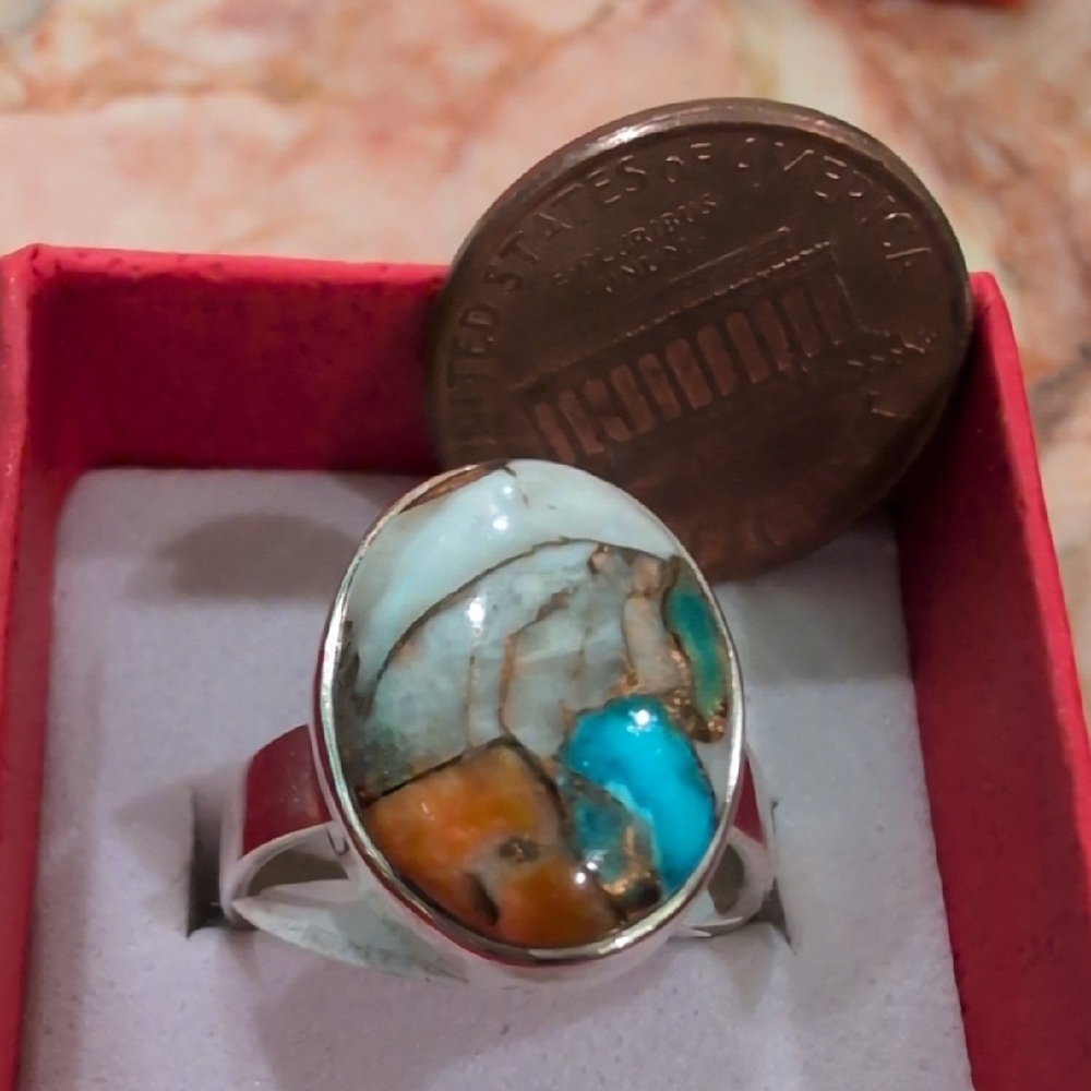 Spiny Oyster Sterling Silver Ring - Picture 9 of 9
